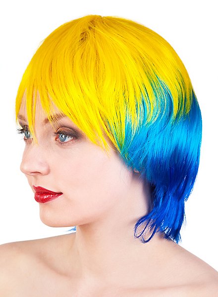 Blue 2025 yellow wig